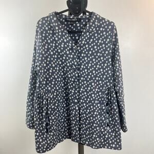 Little Journeys Chicago Polka Dot Sydney Twill Jacket Women Small
